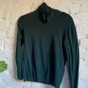 Emerald Green Knit Turtleneck